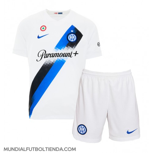 Camiseta Inter Milan Segunda Equipación Replica 2023-24 para niños mangas cortas (+ Pantalones cortos)